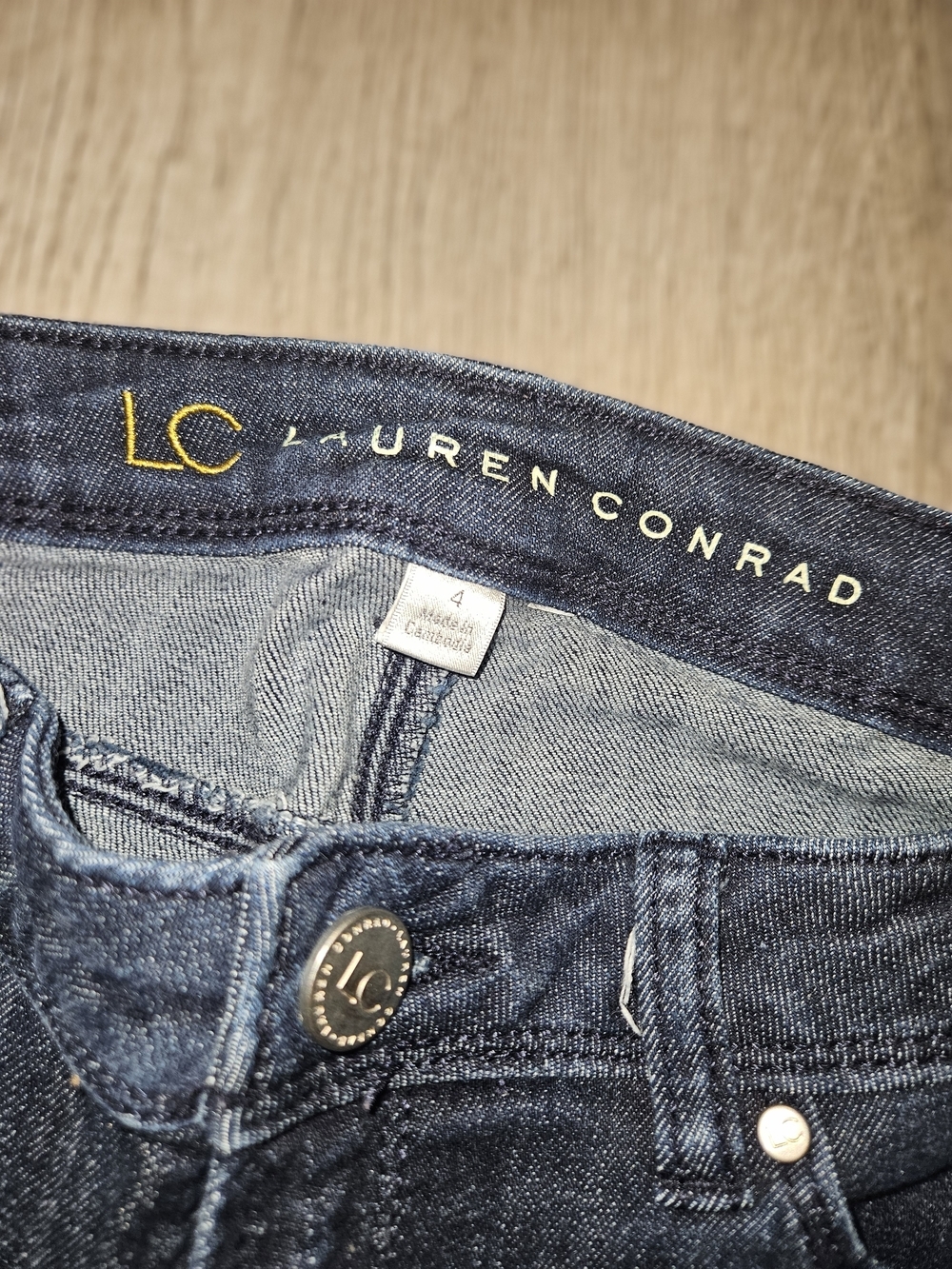 LC Lauren Conrad Dark Blue Skinny Jeans - Picture 2 of 6